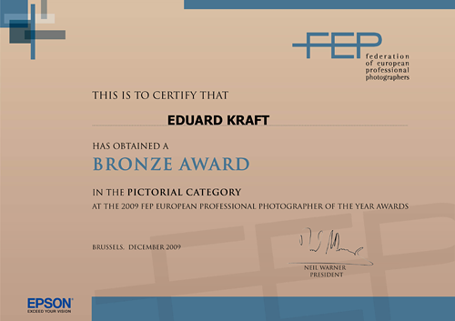 Professional photography certificate